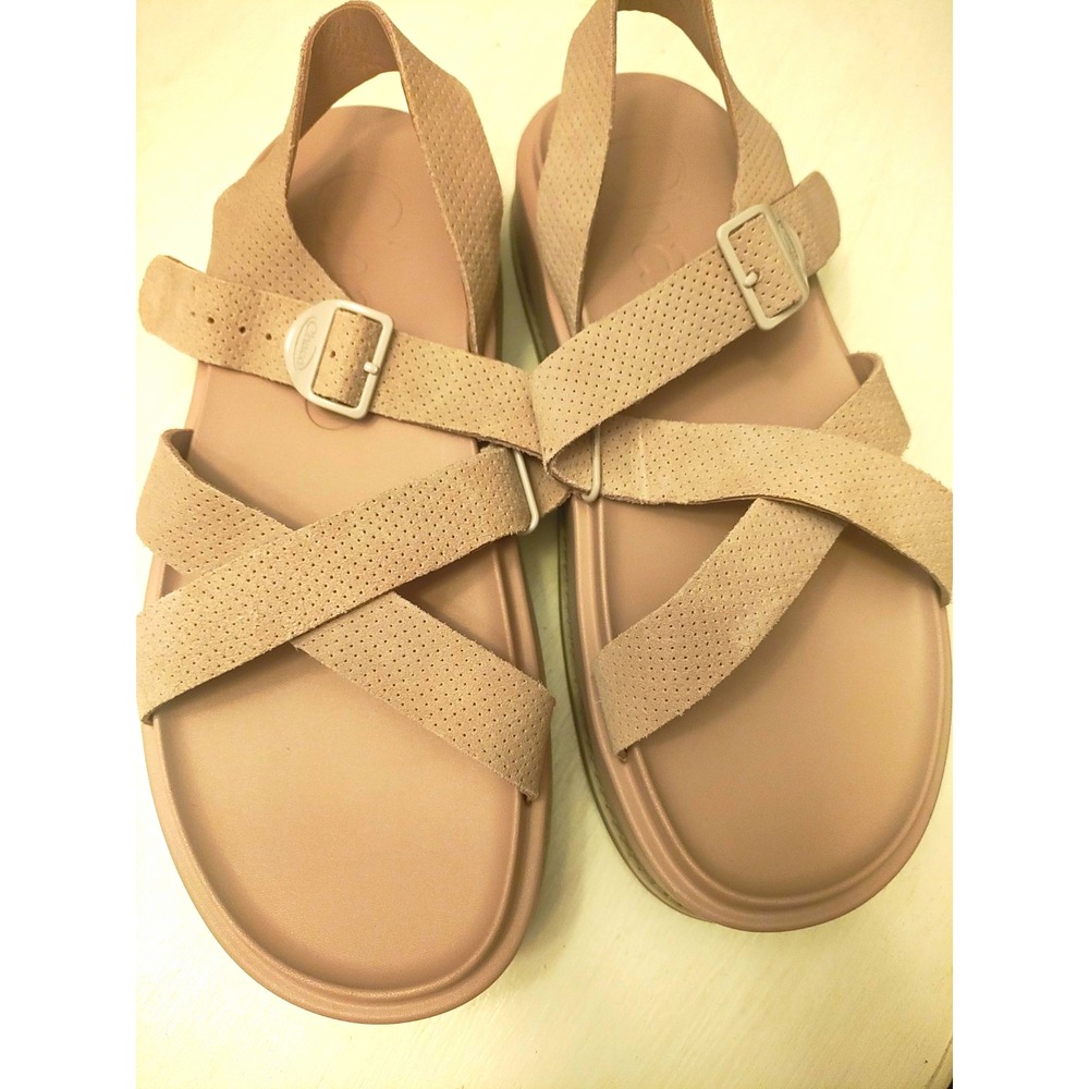 Chaco Women Size 11 Townes Midform Pink Suede Platform Sandals Shoes